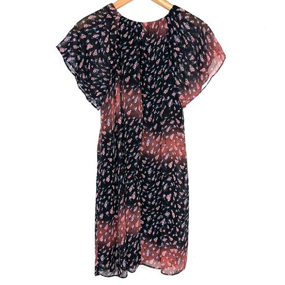 BCBGeneration Floral Babydoll Sheath Mini Dress Size Medium - Picture 9 of 11